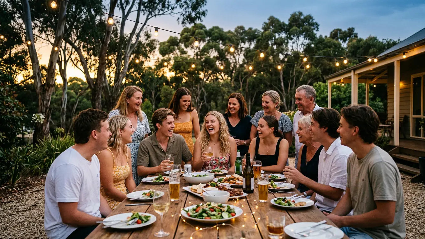 18th birthday gift ideas Australia - backyard 18th birthday celebration at dusk