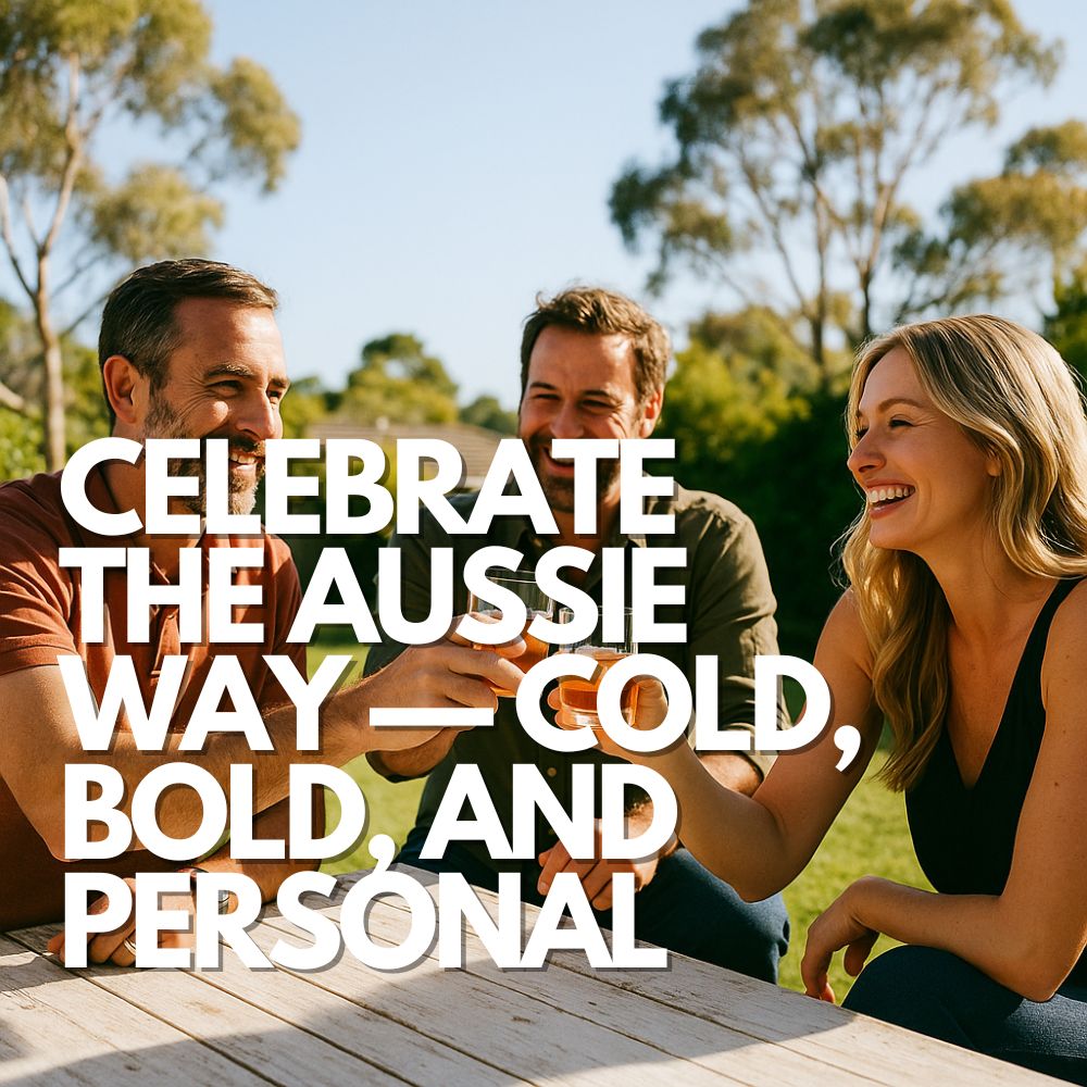 Raise a glass with mates and custom ice made for Aussie backyard gatherings and outdoor celebrations.