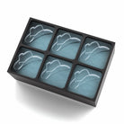 Black custom ice tray featuring cowboy hat ice cubes, ideal for rustic events or country lovers