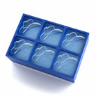 Blue custom ice cube tray with Western cowboy hat design, great for gifting and themed drinks