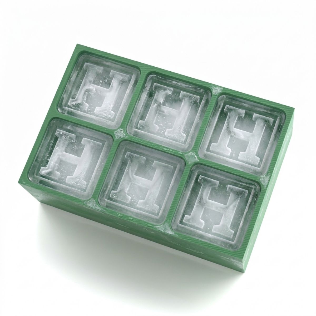 Brighten up his 18th birthday with a personalised green ice tray embossed with the letter H – perfect for parties, celebrations, and standout gifting.