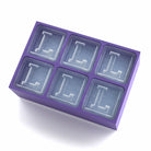 Elegant purple tray making L-shaped ice – luxurious custom gift made locally