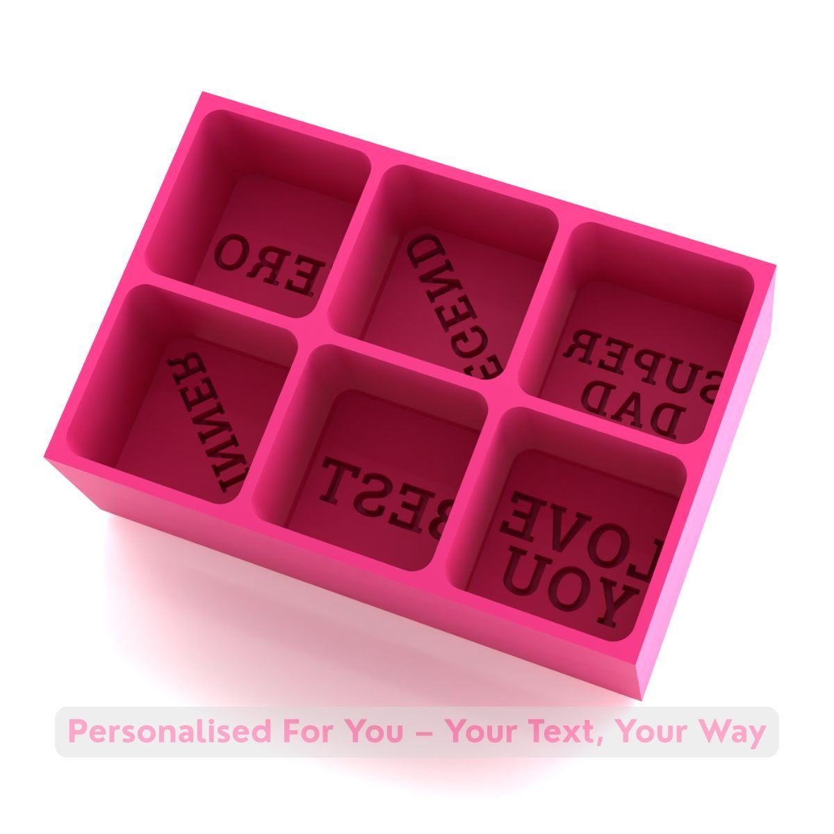 Cool Words, Cooler Drinks – Personal Message Ice Cube Tray for Dad - Chilled Out Creations