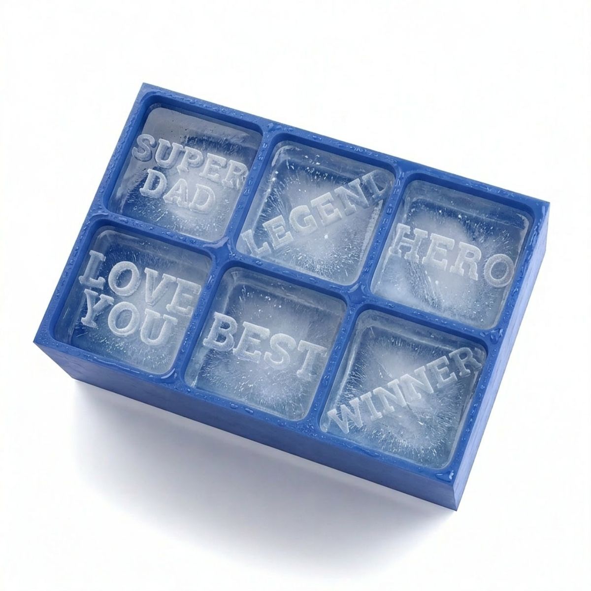 Cool Words, Cooler Drinks – Personal Message Ice Cube Tray for Dad - Chilled Out Creations