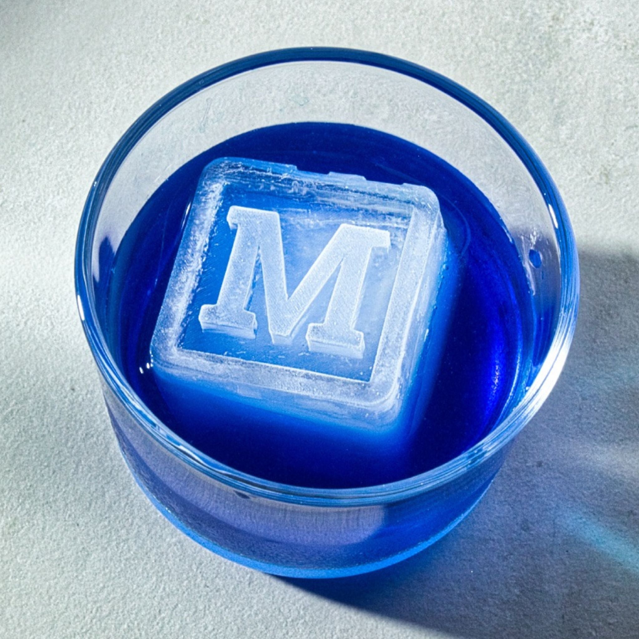 Custom Letter M Ice Tray – Personalised Gift for Mason, Mia, Max & More - Chilled Out Creations