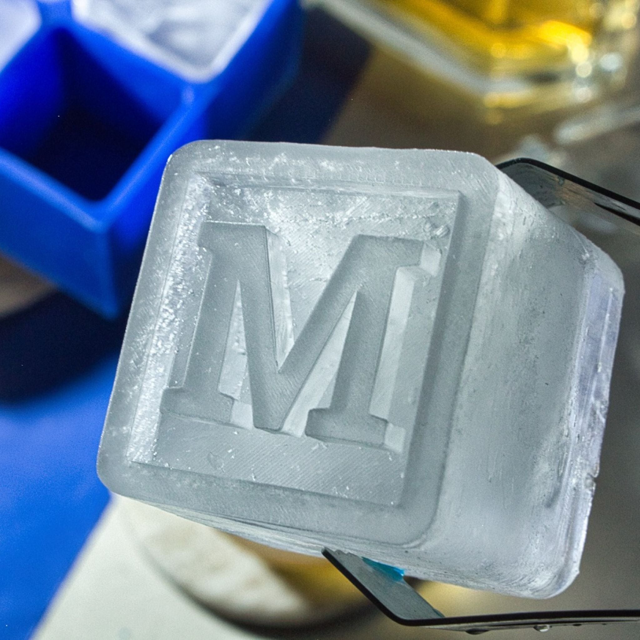 Custom Letter M Ice Tray – Personalised Gift for Mason, Mia, Max & More - Chilled Out Creations
