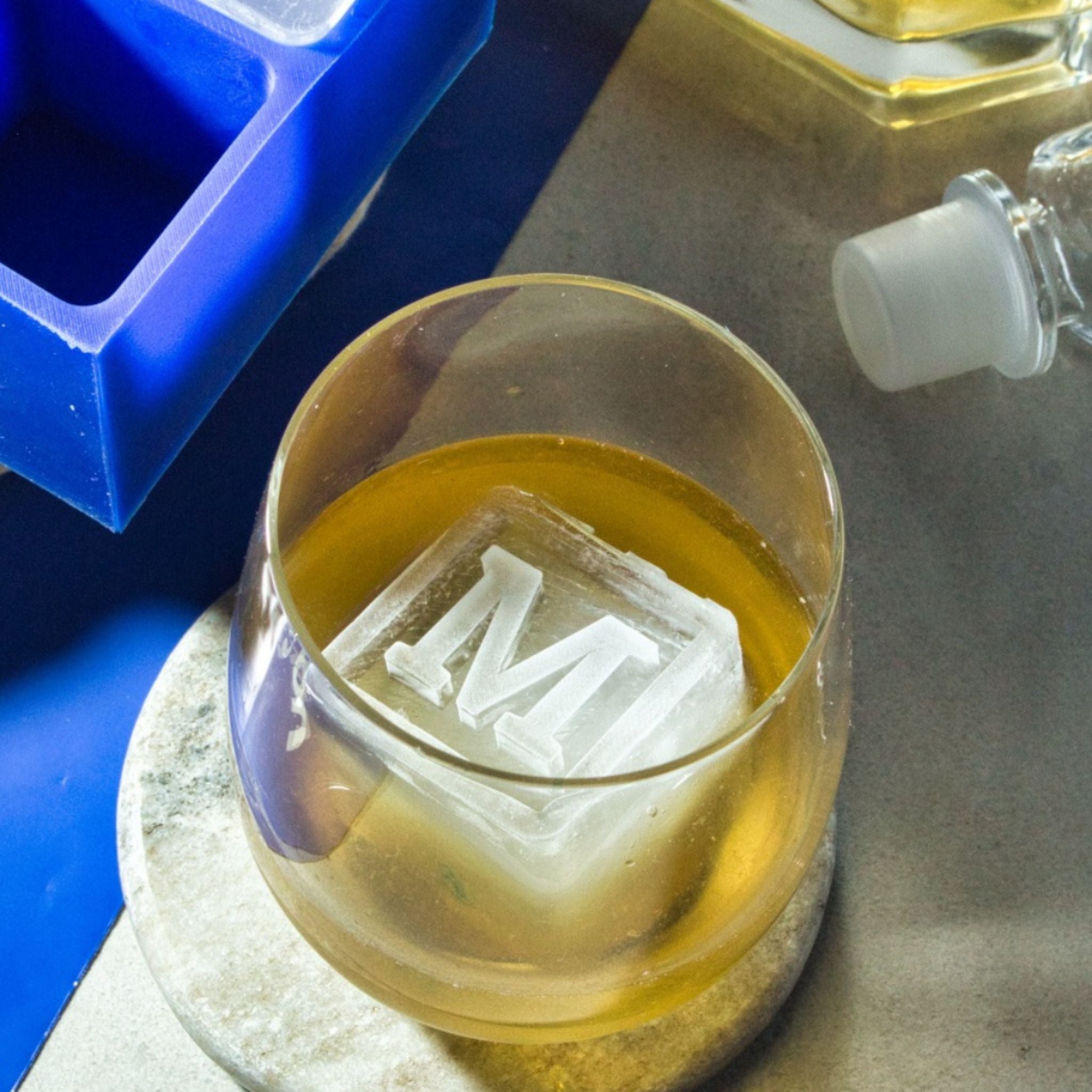 Custom Letter M Ice Tray – Personalised Gift for Mason, Mia, Max & More - Chilled Out Creations