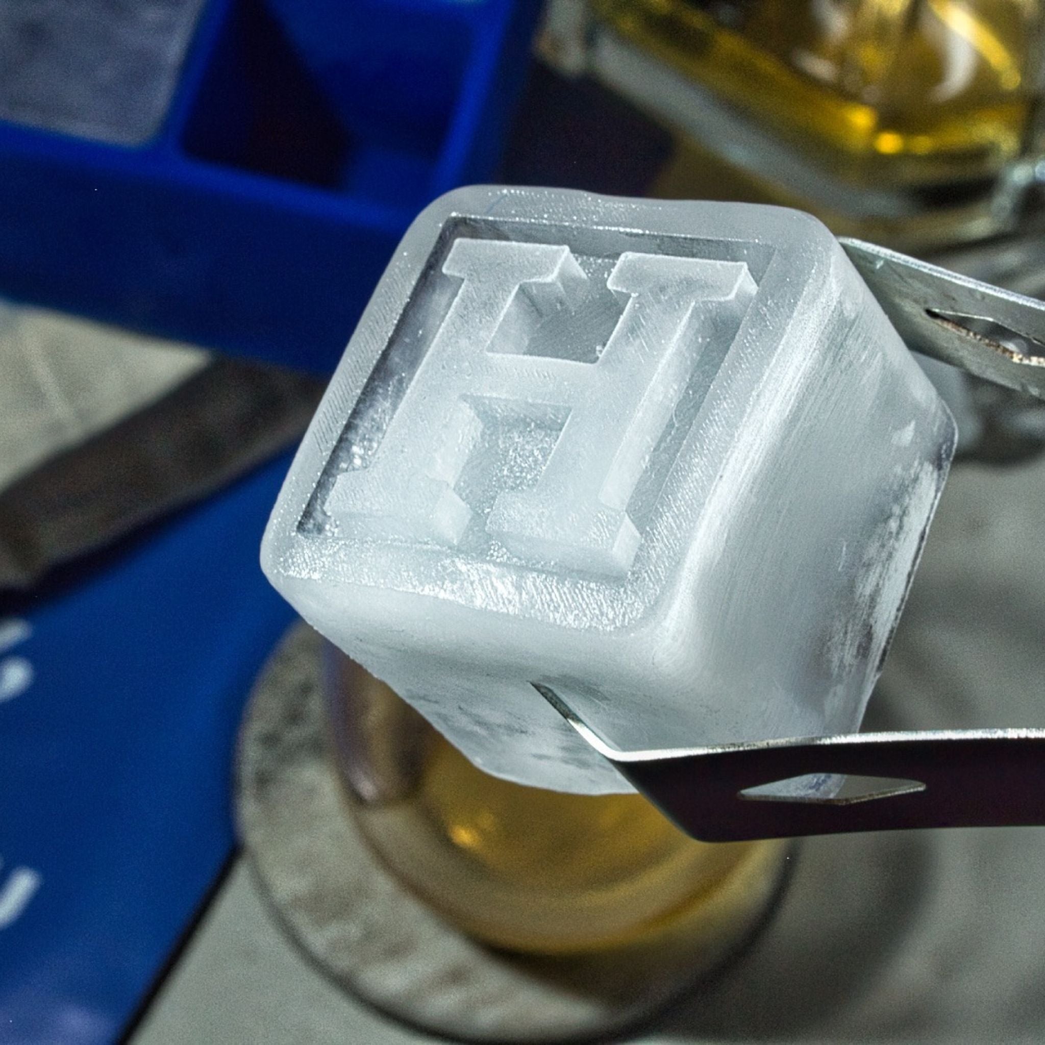 Enchanting Romantic Evenings – Heartfelt Royal Blue H Ice Cube Tray - Chilled Out Creations
