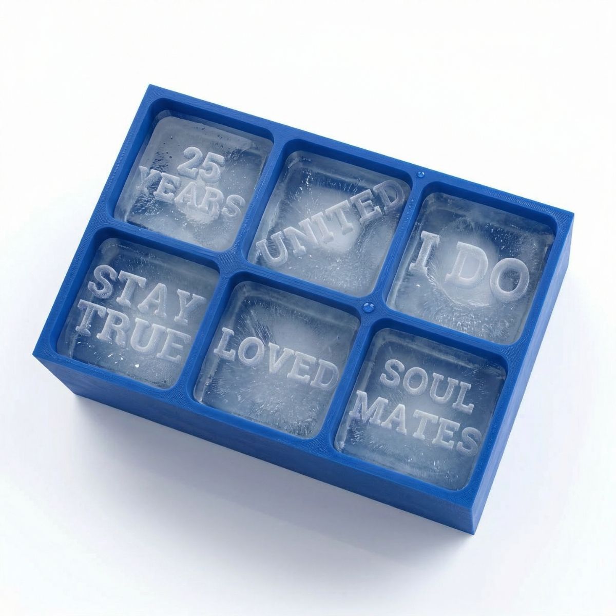 Love Etched in Ice – Custom Message Ice Cube Tray for Romantic Celebrations - Chilled Out Creations