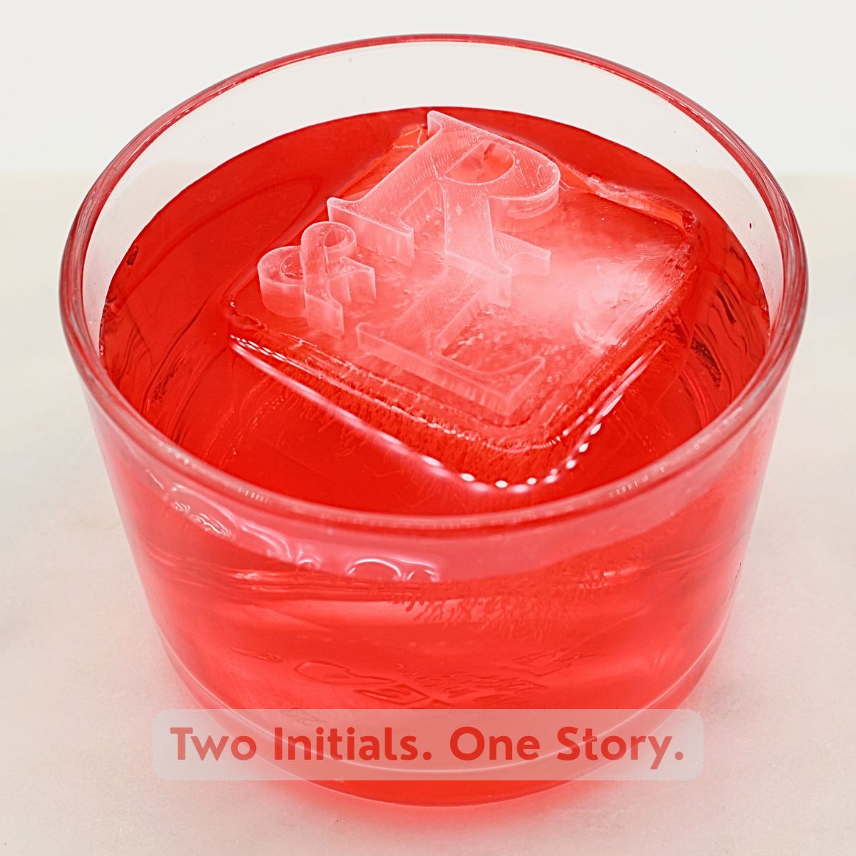 Personalised Couples Initials Ice Cube Tray – Romantic Gift for Him or Her - Chilled Out Creations