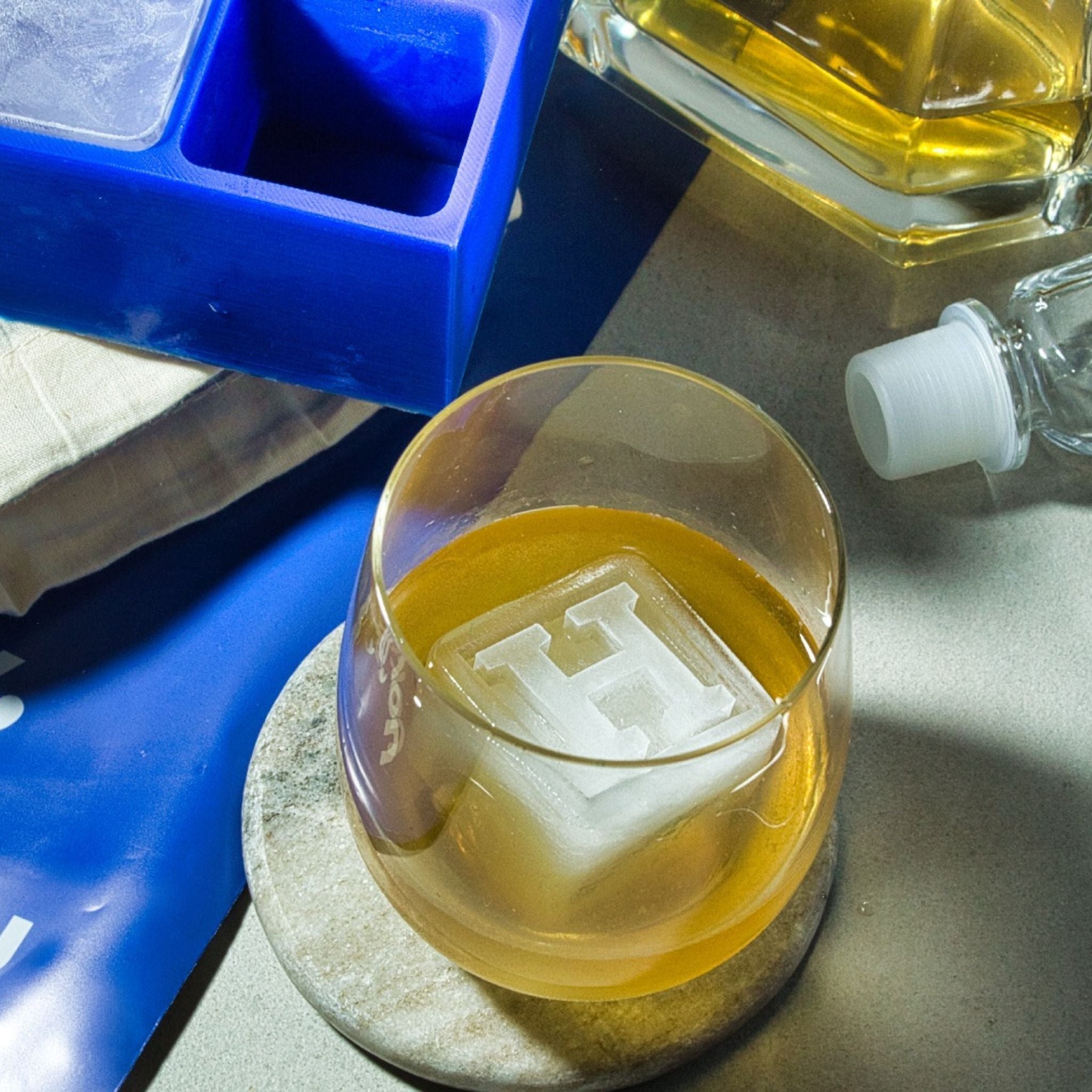 Smart Choice — Royal Blue H Ice Tray for Signature Keepsake for Husband - Chilled Out Creations