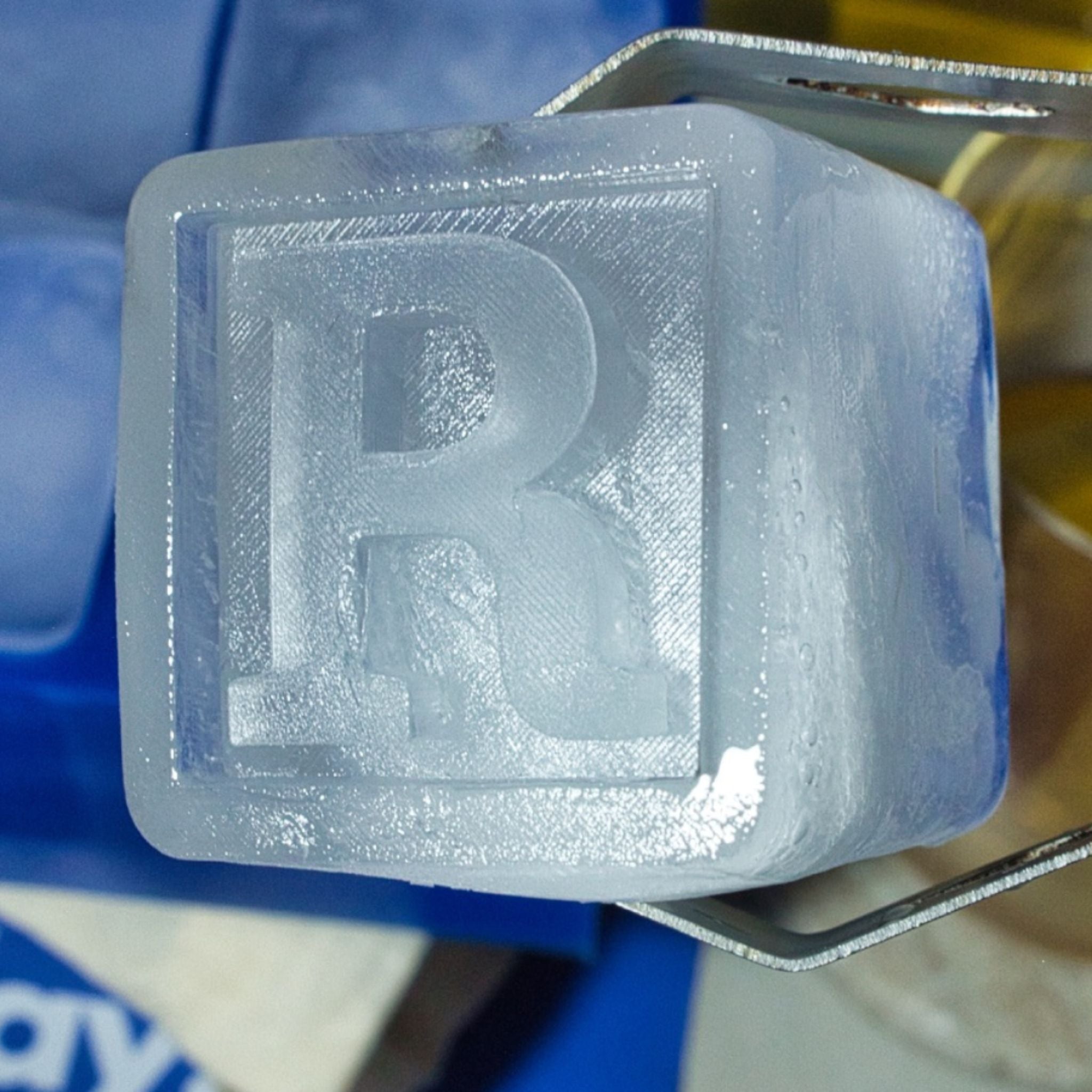 Soft Coral R Ice Tray — A Personalisation Moment Surprise with Heart - Chilled Out Creations
