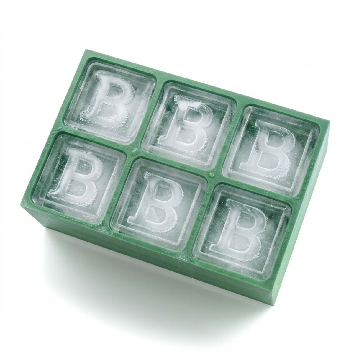 Fun and fresh, this green “B” cube mould is the go-to gift for birthday parties, novelty ice setups, or custom cocktail moments.