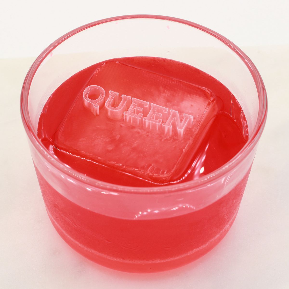 Show appreciation for your QUEEN with a custom ice cube fit for royalty. A fun and elegant addition to parties, cocktails, or romantic evenings.