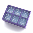 Elegant purple tray making Z-shaped ice – luxurious custom gift made locally