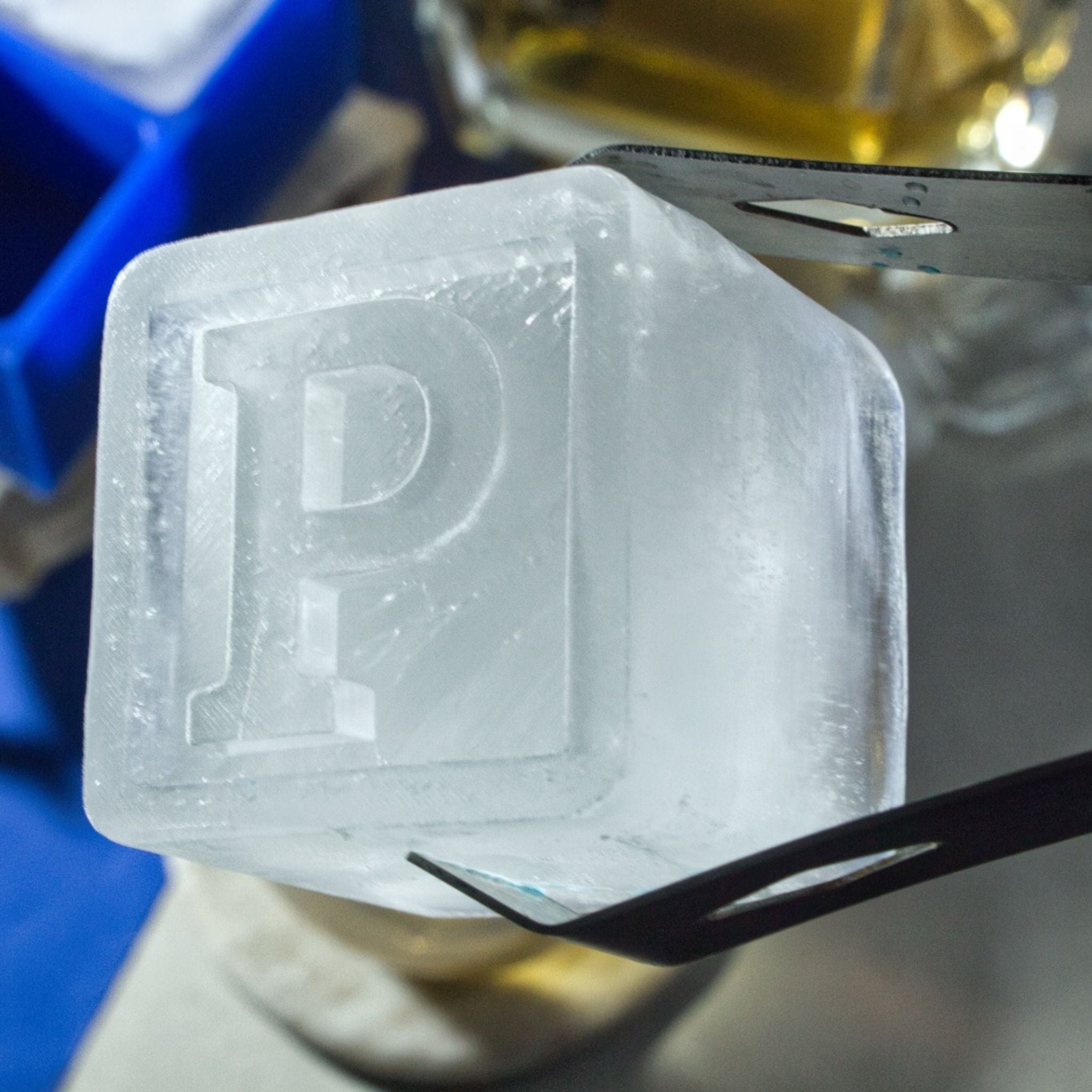 Cool Blue P Ice Tray — Make Gift Ideas For Your Man Feel Unique - Chilled Out Creations