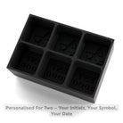 Couples Initials + EST. Year Ice Cube Tray – Romantic Anniversary Gift - Chilled Out Creations