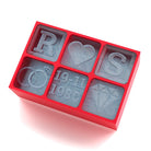 Custom Couples Ice Tray – Initials & Special Date with Diamond, Ring & Heart Icons - Chilled Out Creations