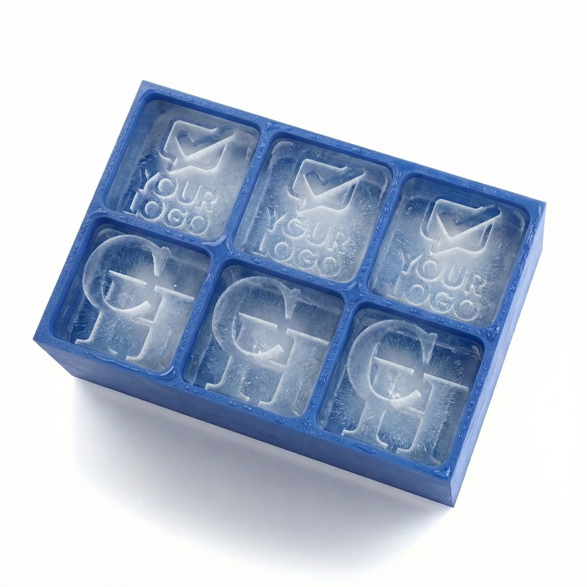 Custom Logo + Initials Ice Tray – Personalised Silicone Moulds for Brands & Events - Chilled Out Creations
