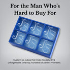 For the Man Who’s Hard to Buy For - Custom Two Initial Monogram Ice Tray - Chilled Out Creations