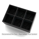 His & Hers Initials Ice Cube Tray – Romantic Personalised Gift for Boyfriends & Husbands - Chilled Out Creations