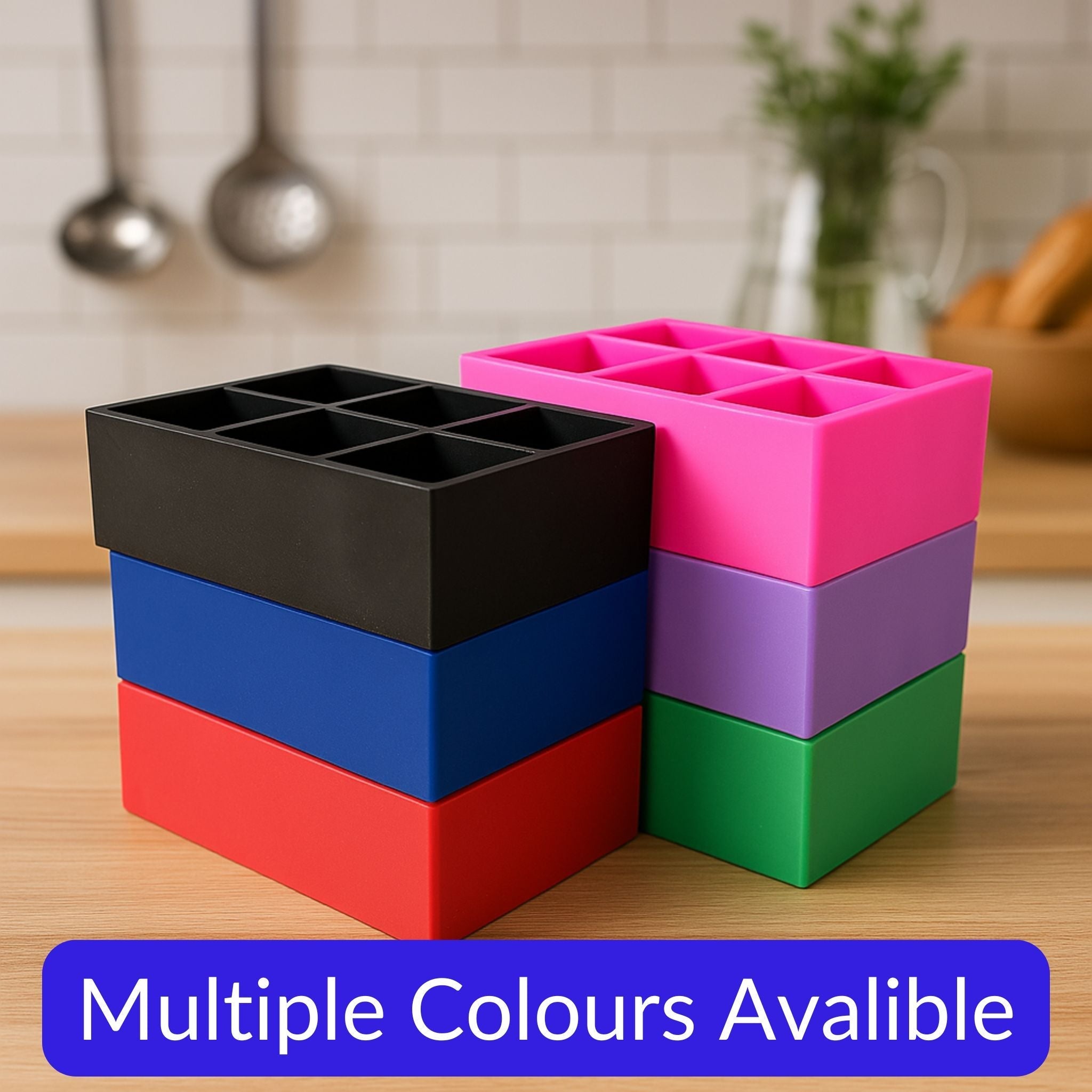 Lovingly Crafted – Red C Tray for Romantic Personalised Ice Moulds, Easy to Customise - Chilled Out Creations