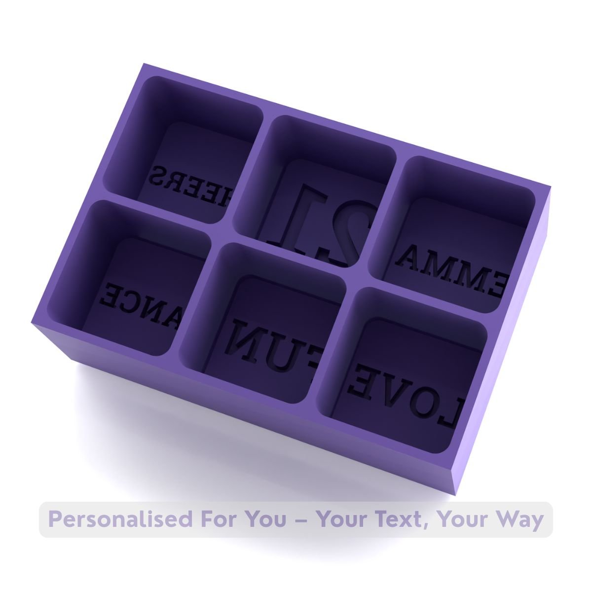 Make It Personal – Custom Word Ice Cube Tray for Birthday Fun & Cheers - Chilled Out Creations