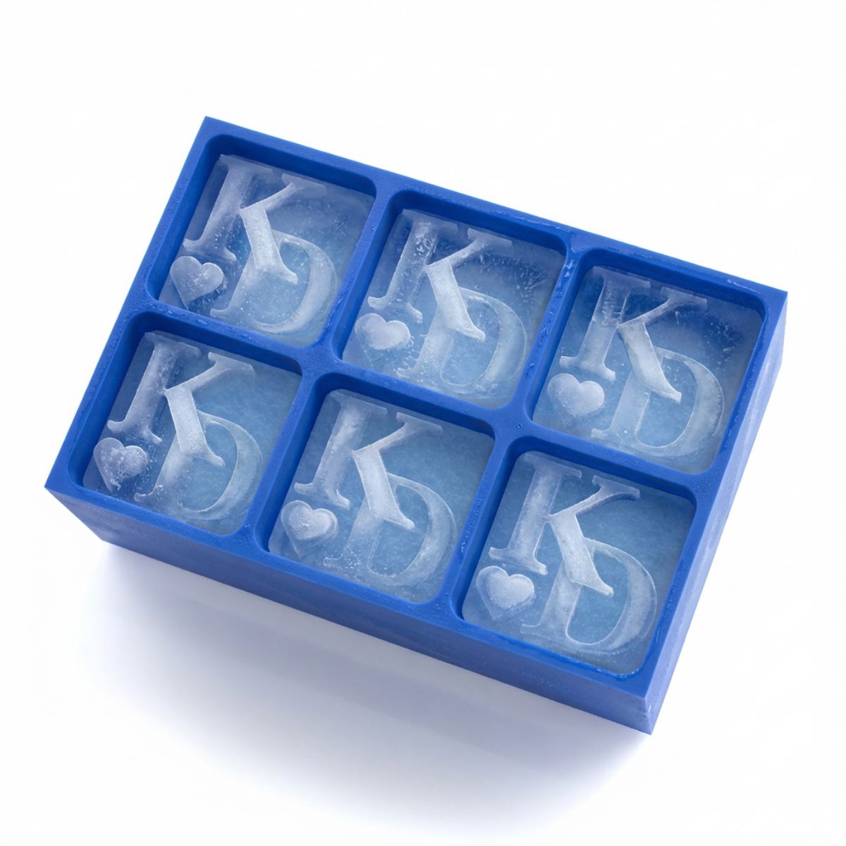 Personalised Couples Initials Ice Cube Tray – Romantic Gift for Him or Her - Chilled Out Creations