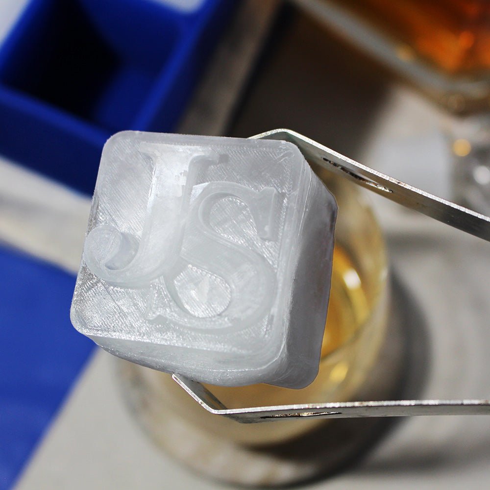 Personalised Ice Cube Tray for Him – Custom Initials & EST Year Whiskey Gift - Chilled Out Creations