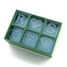Personalised Ice Tray with Couples’ Initials & Date – Custom Love Gift Featuring Heart, Ring & Diamond Symbols - Chilled Out Creations