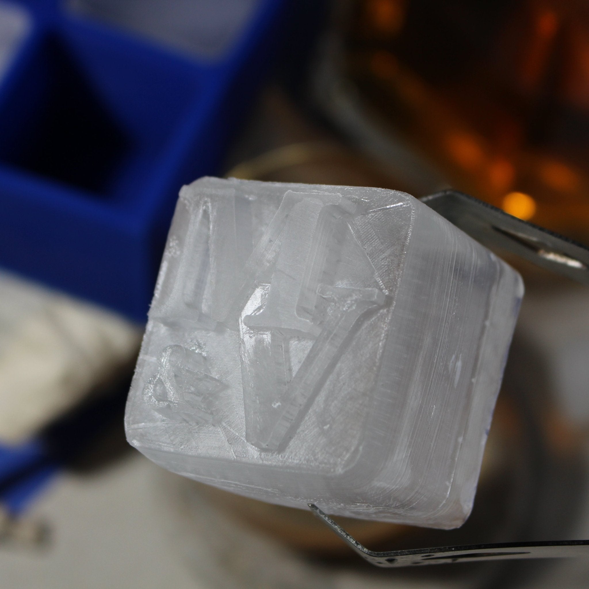 Personalised Special Occasion Ice Tray – Custom Logo, Initials & Date Gift | Engraved Silicone Mould - Chilled Out Creations