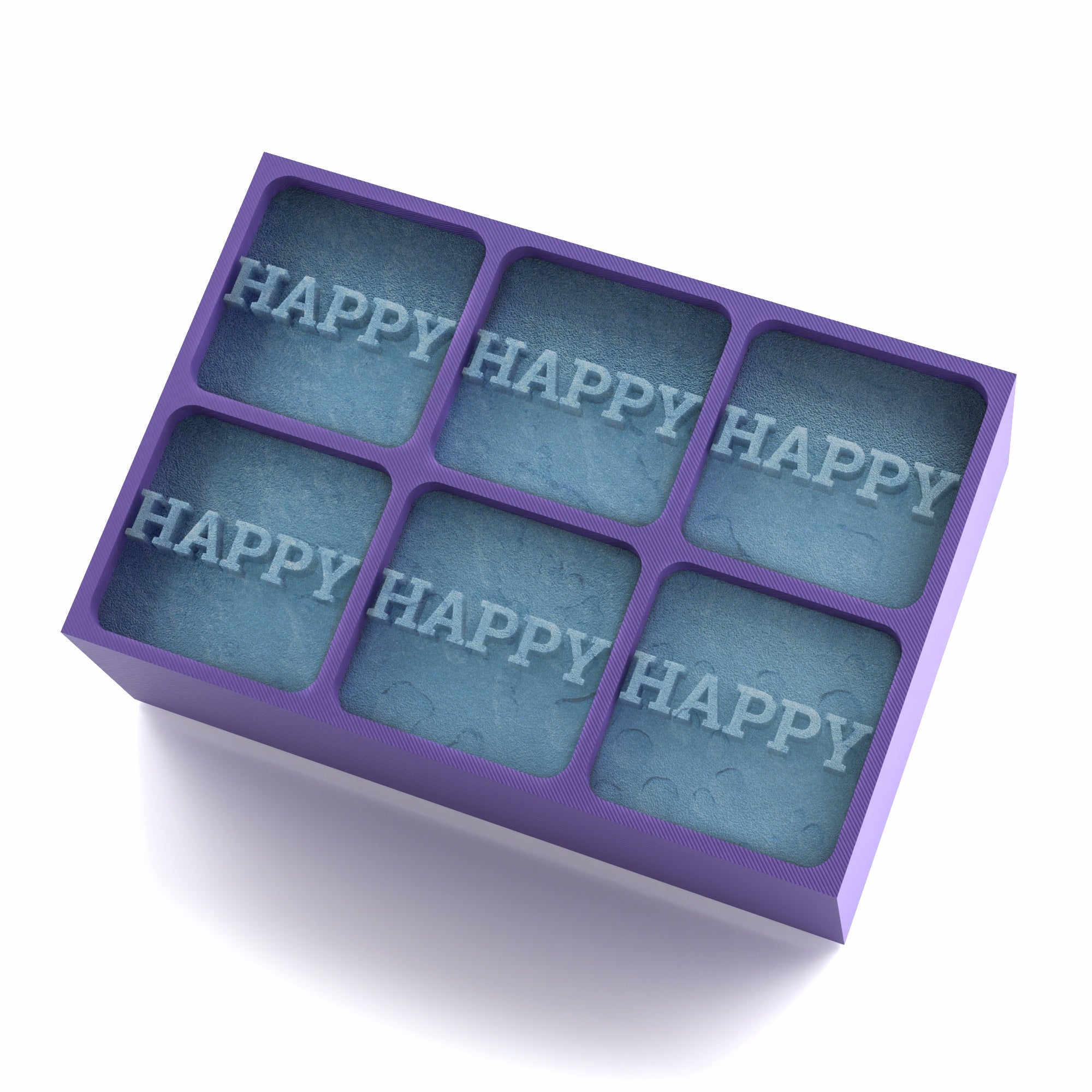 Purple HAPPY ice tray – romantic gift idea for weddings, anniversaries, or Valentine’s Day