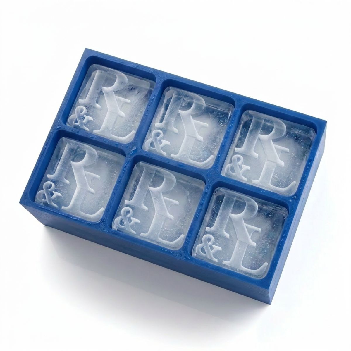 Romantic Monogrammed Ice Cube Tray– Personalised Gift for Valentine’s Day or Christmas - Chilled Out Creations