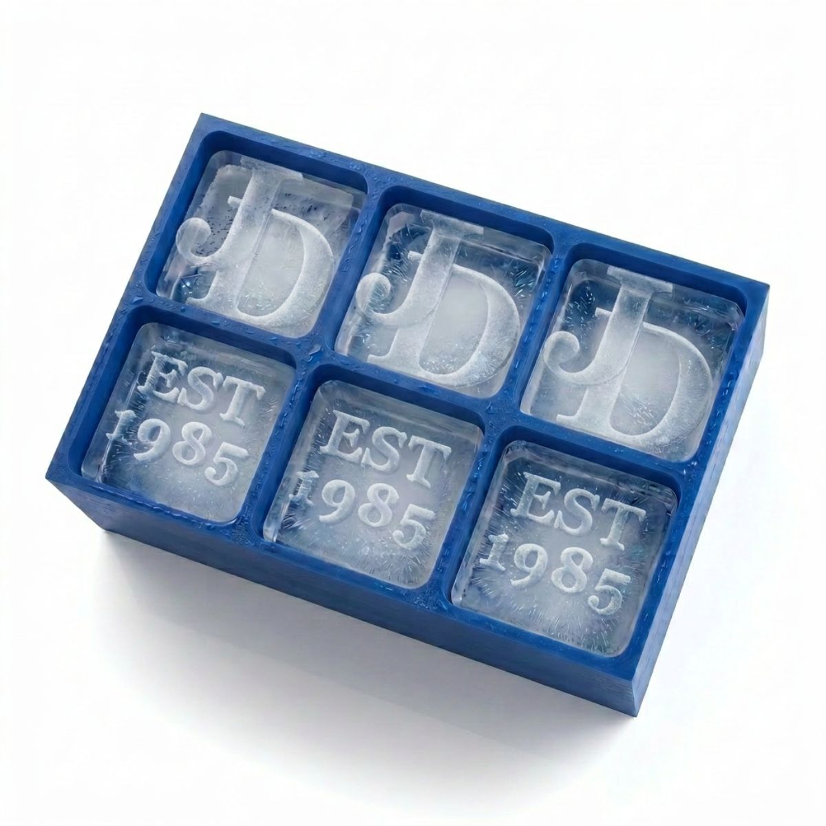 Stylish EST. Year Ice Tray – Personalised Barware Gift with Initials - Chilled Out Creations